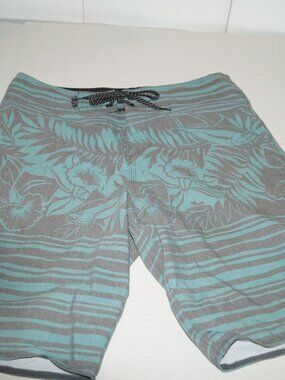 Salt Life Boardshorts 30 SLX-QD Aqua Trunks Performance Blue Coral Swim NWOT